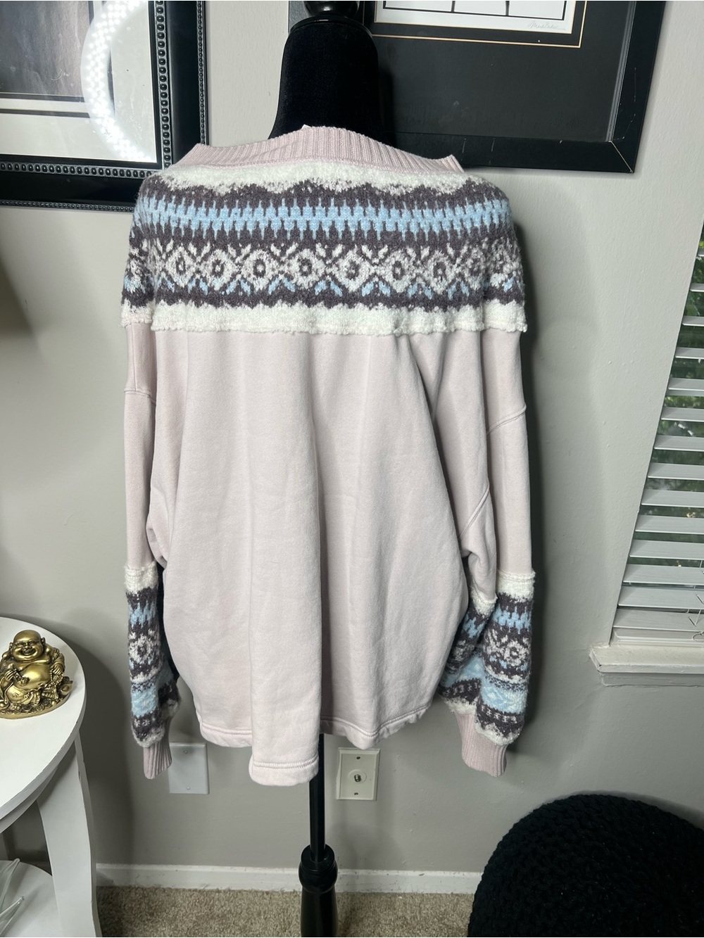 Free people chilly sweatshirt X-large hushed violet combo - Picture 9 of 11